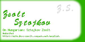 zsolt sztojkov business card